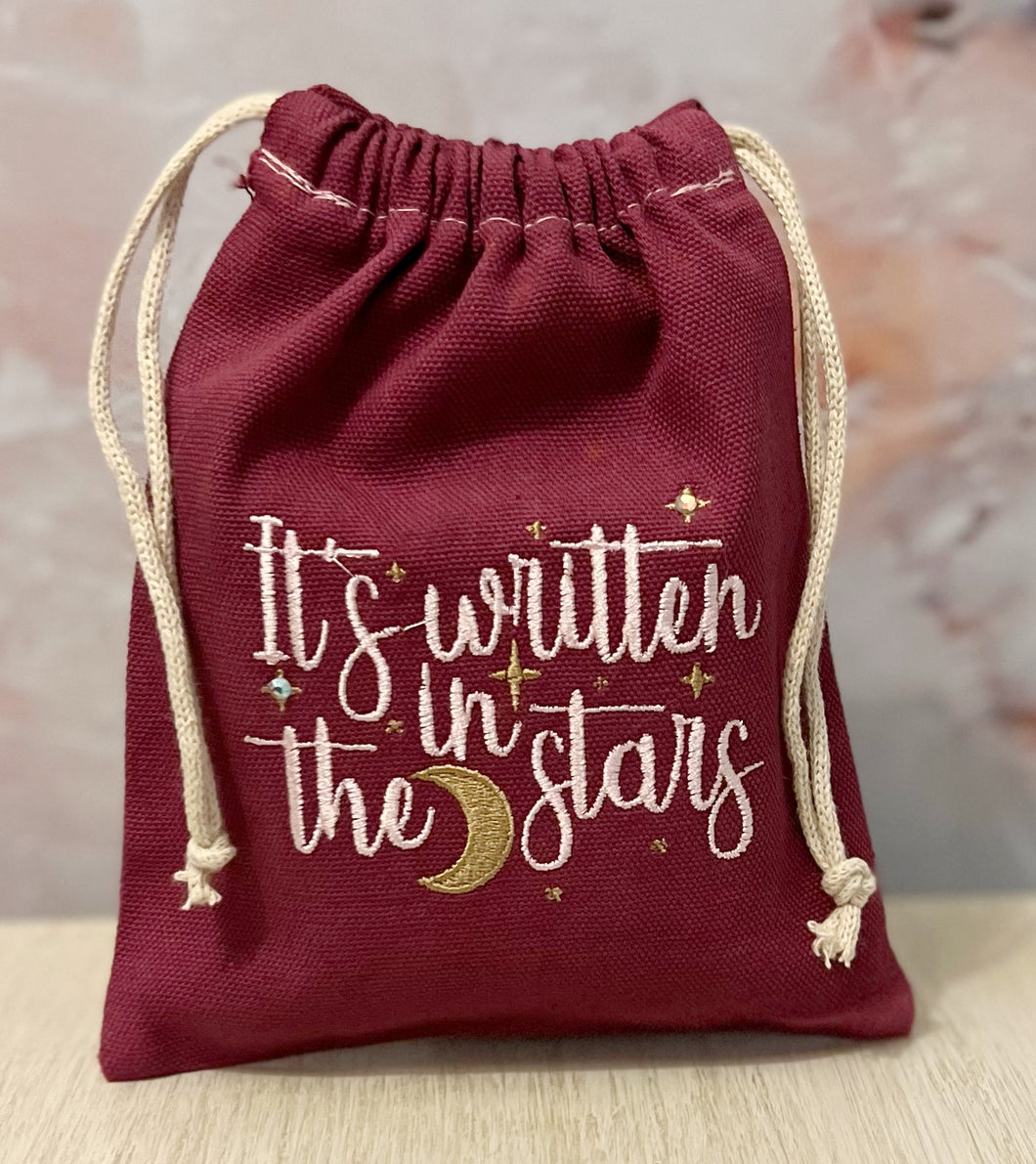 It's Written in the Stars Embroidered Pouch