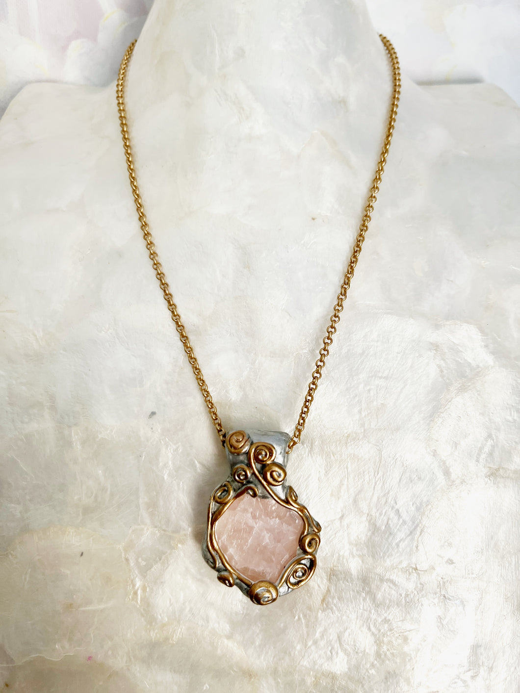 Love What Is Necklace / Rose Quartz